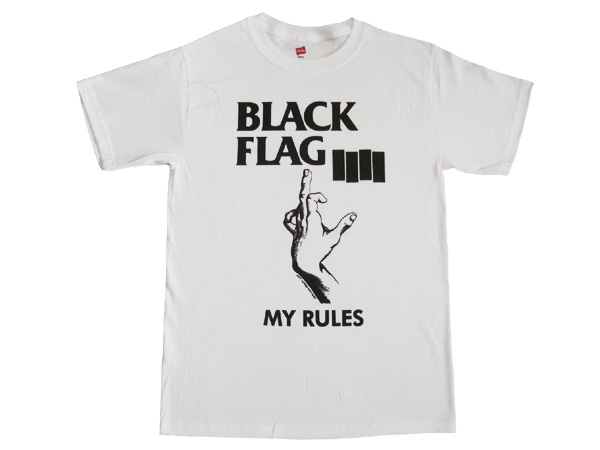 Black Flag Tシャツ My Rules バンドtシャツ ロックtシャツ Crime