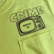 画像2: CRIME Tシャツ / WATCH TV POCKET (SAFETY GREEN) (2)