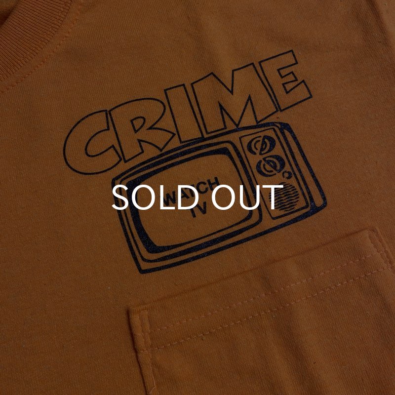 画像2: CRIME Tシャツ / WATCH TV POCKET (SAFETY ORANGE) (2)