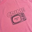 画像2: CRIME Tシャツ / WATCH TV (SAFETY PINK) (2)