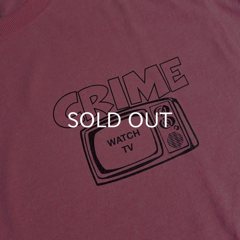 画像2: CRIME Tシャツ / WATCH TV (SAFETY PINK) (2)
