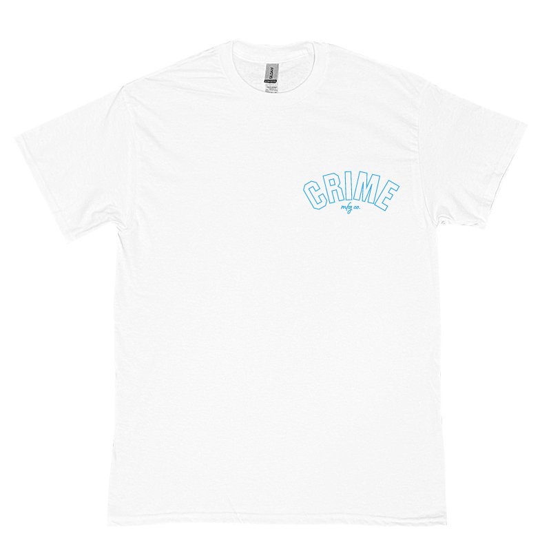 画像2: CRIME LET HIM WHO IS WITHOUT SIN CAST THE FIRST STONE Tシャツ (WHITE) (2)