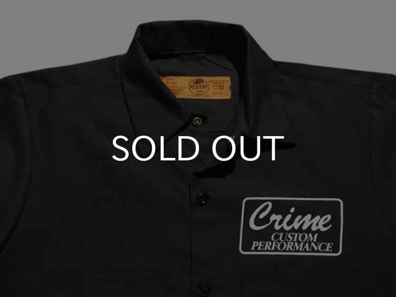画像2: CRIME CUSTOM ショートスリーブシャツ (BLACK) (2)