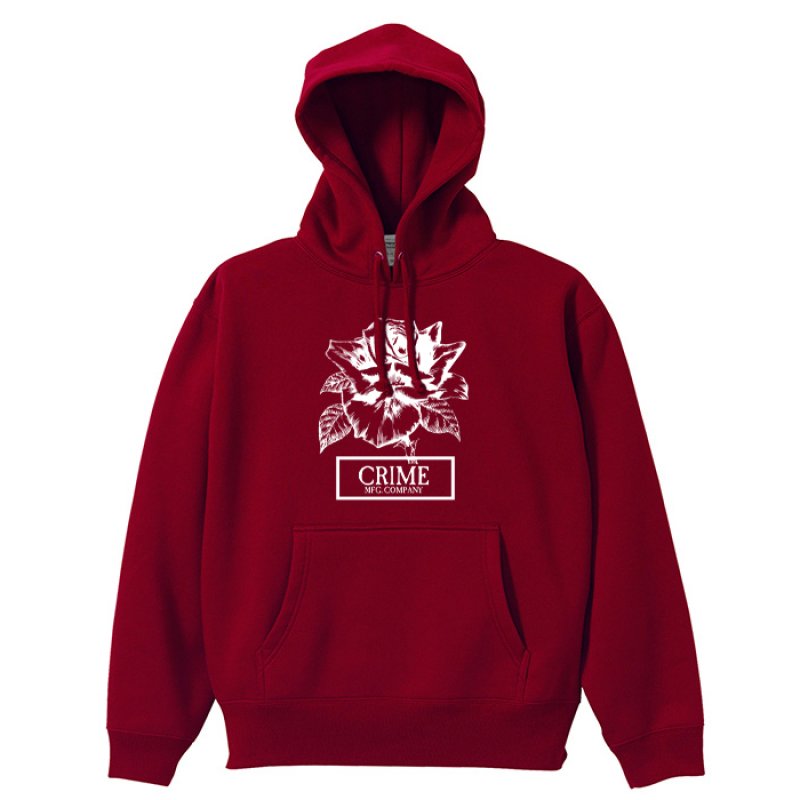 画像1: CRIME HOODIE / ROSE (BURGUNDY) (1)