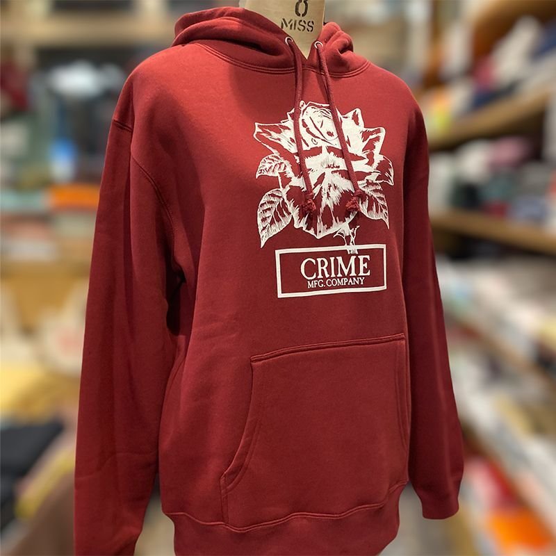 画像3: CRIME HOODIE / ROSE (BURGUNDY) (3)