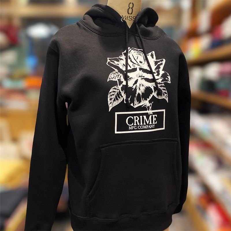 画像3: CRIME HOODIE / ROSE (BLACK) (3)