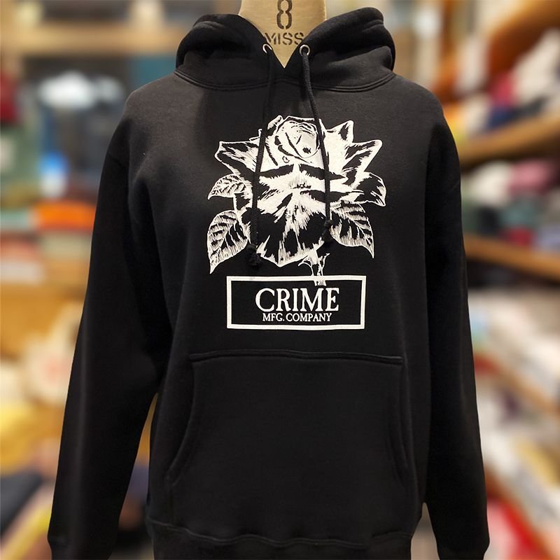 画像2: CRIME HOODIE / ROSE (BLACK) (2)
