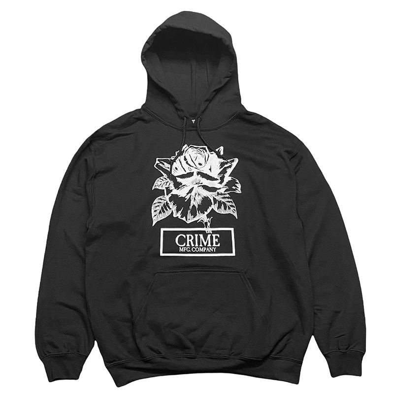 画像1: CRIME HOODIE CLASSIC FIT / ROSE (BLACK) (1)