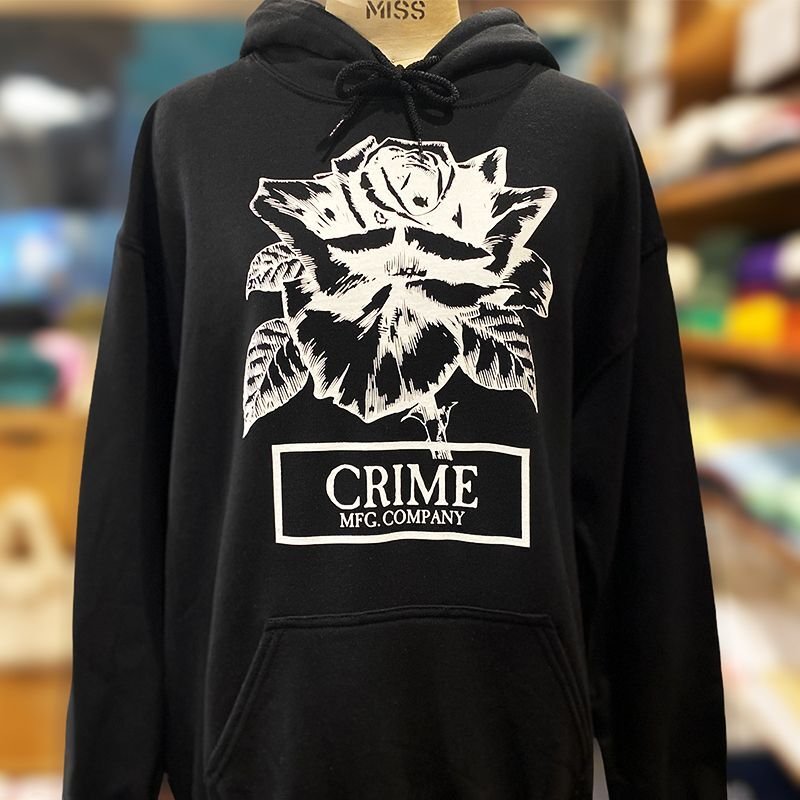 画像4: CRIME HOODIE CLASSIC FIT / ROSE (BLACK) (4)