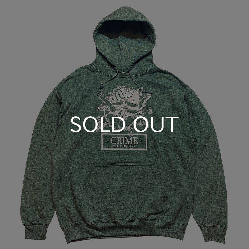 画像1: CRIME HOODIE CLASSIC FIT / ROSE (HEATHER DARK GREEN) (1)
