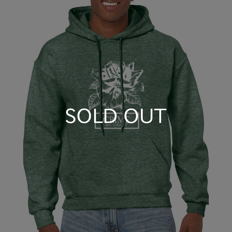 画像2: CRIME HOODIE CLASSIC FIT / ROSE (HEATHER DARK GREEN) (2)