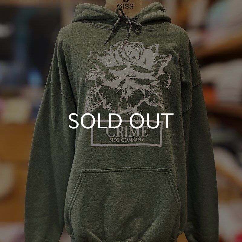 画像5: CRIME HOODIE CLASSIC FIT / ROSE (HEATHER DARK GREEN) (5)