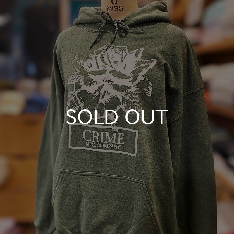 画像4: CRIME HOODIE CLASSIC FIT / ROSE (HEATHER DARK GREEN) (4)