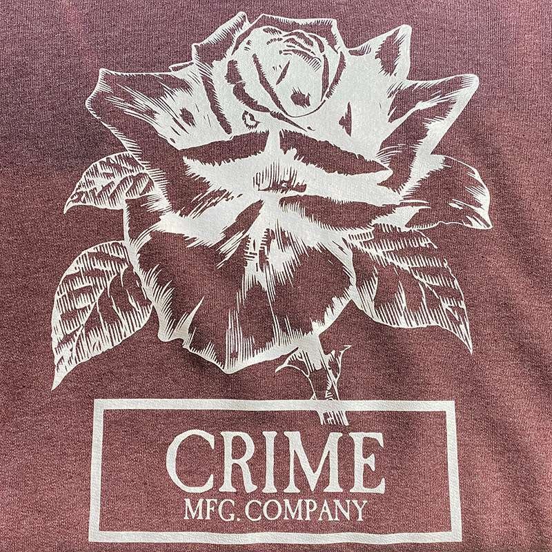 画像3: CRIME HOODIE CLASSIC FIT / ROSE (HEATHER DARK MAROON) (3)