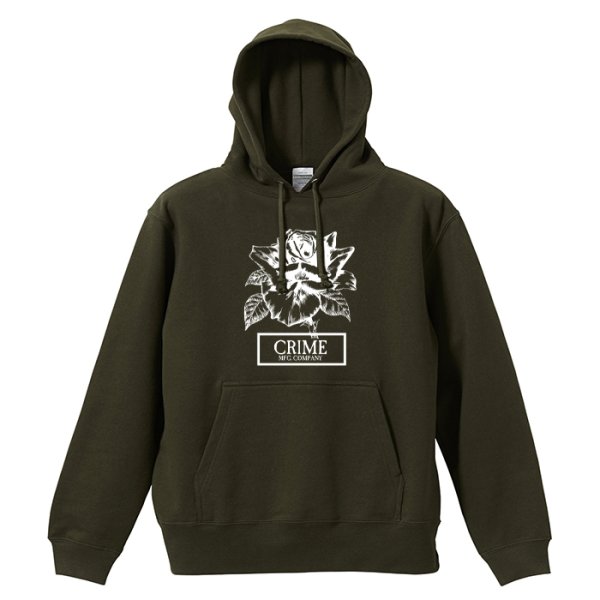 画像1: 【40%OFF】CRIME HOODIE PILE / ROSE (OLIVE) (1)