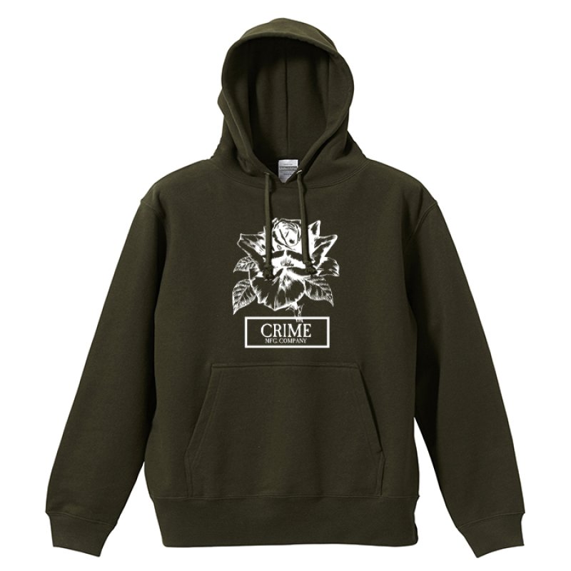 画像1: CRIME HOODIE PILE / ROSE (OLIVE) (1)