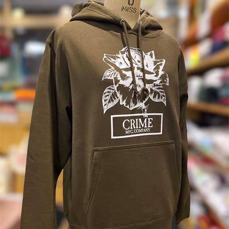 画像3: CRIME HOODIE PILE / ROSE (OLIVE) (3)