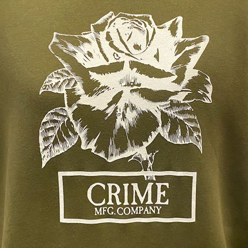 画像4: CRIME HOODIE PILE / ROSE (OLIVE) (4)