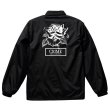 画像1: CRIME NYLON COACH JACKET / ROSE (BLACK) (1)