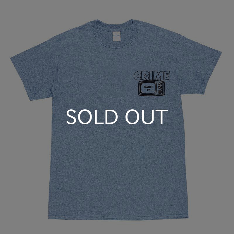 画像1: CRIME Tシャツ / WATCH TV (HEATHER INDIGO) (1)