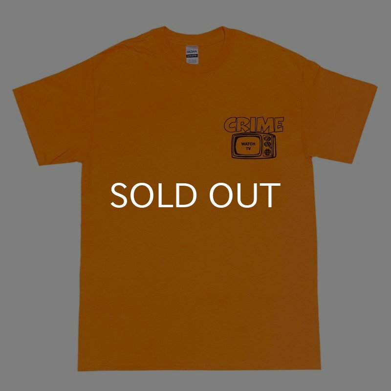 画像1: CRIME Tシャツ / WATCH TV (SAFETY ORANGE) (1)