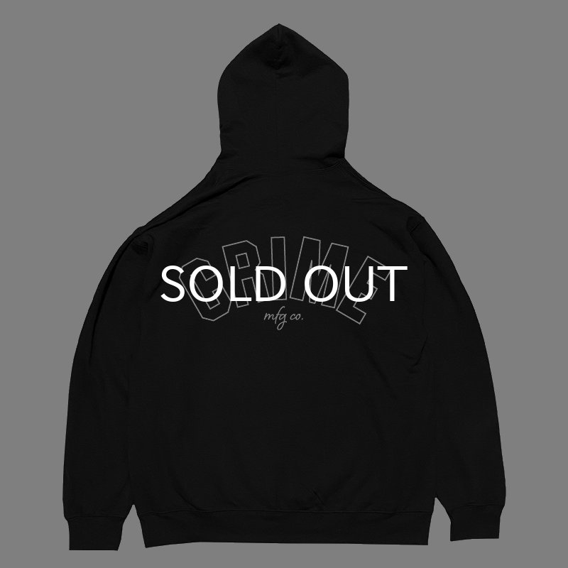 画像2: CRIME HOODIE / ARCH LOGO #1 (BLACK) (2)
