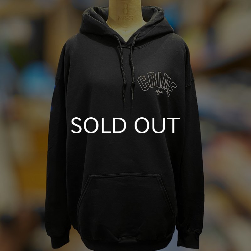 画像3: CRIME HOODIE / ARCH LOGO #1 (BLACK) (3)