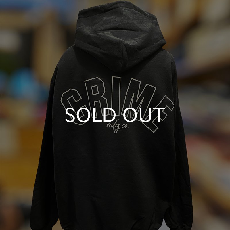画像4: CRIME HOODIE / ARCH LOGO #1 (BLACK) (4)