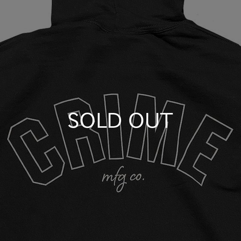 画像6: CRIME HOODIE / ARCH LOGO #1 (BLACK) (6)