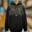 画像2: CRIME HOODIE / ARCH LOGO #2 (BLACK) (2)