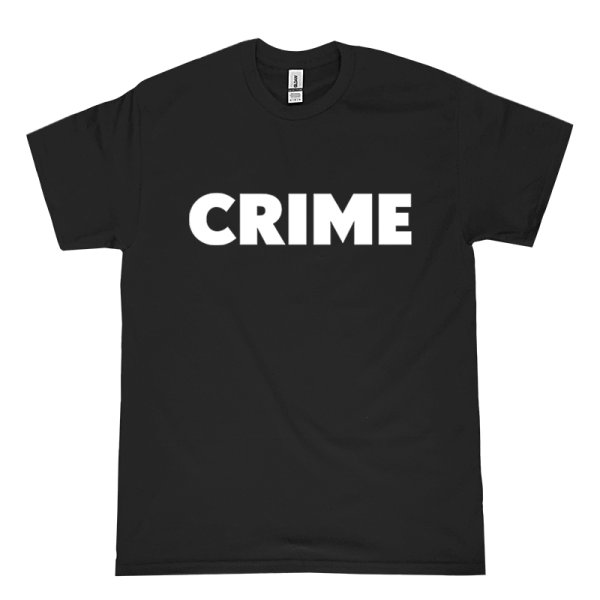画像1: CRIME BS LOGO Tシャツ (BLACK) (1)