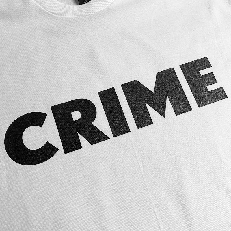 画像2: CRIME BS LOGO Tシャツ (WHITE) (2)