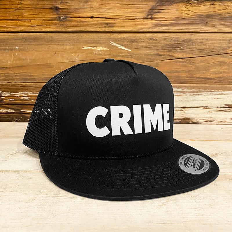 画像1: CRIME / BS LOGO TRUCKER CAP (BLACK) (1)
