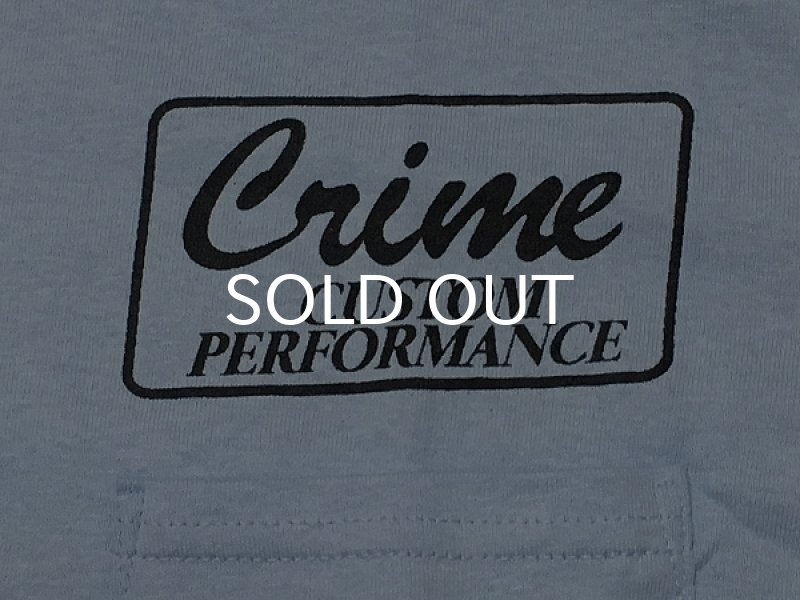 画像3: CRIME Tシャツ / POCKET CUSTOM LOGO (LIGHT BLUE) (3)