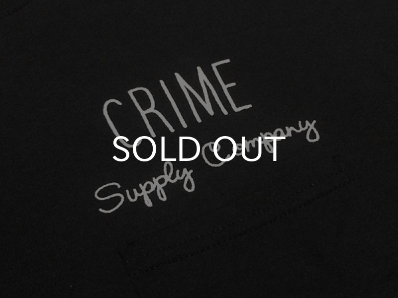画像2: CRIME Tシャツ / POCKET PENCIL LOGO (BLACK) (2)