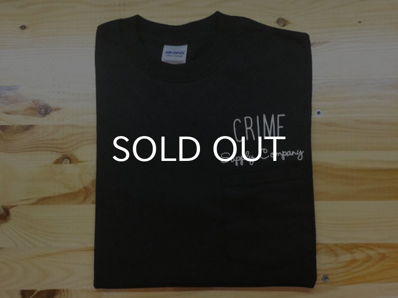 画像3: CRIME Tシャツ / POCKET PENCIL LOGO (BLACK) (3)