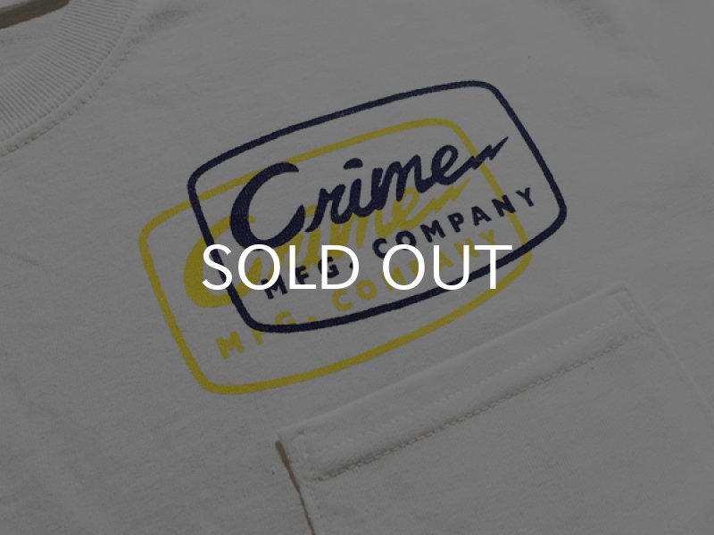画像1: CRIME Tシャツ / POCKET LIGHTNING BOLT (MULTI) (1)