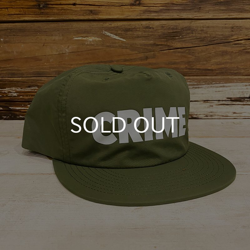 画像1: CRIME BS LOGO SURF CAP (ARMY) (1)