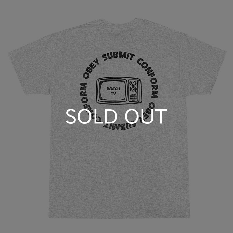 画像3: CRIME Tシャツ / WATCH TV POCKET (ASH) (3)