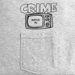 画像4: CRIME Tシャツ / WATCH TV POCKET (ASH) (4)