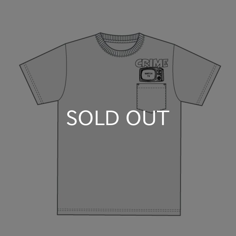 画像6: CRIME Tシャツ / WATCH TV POCKET (ASH) (6)
