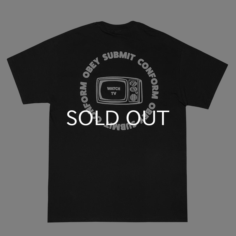 画像3: CRIME Tシャツ / WATCH TV POCKET (BLACK) (3)