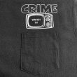 画像4: CRIME Tシャツ / WATCH TV POCKET (BLACK) (4)