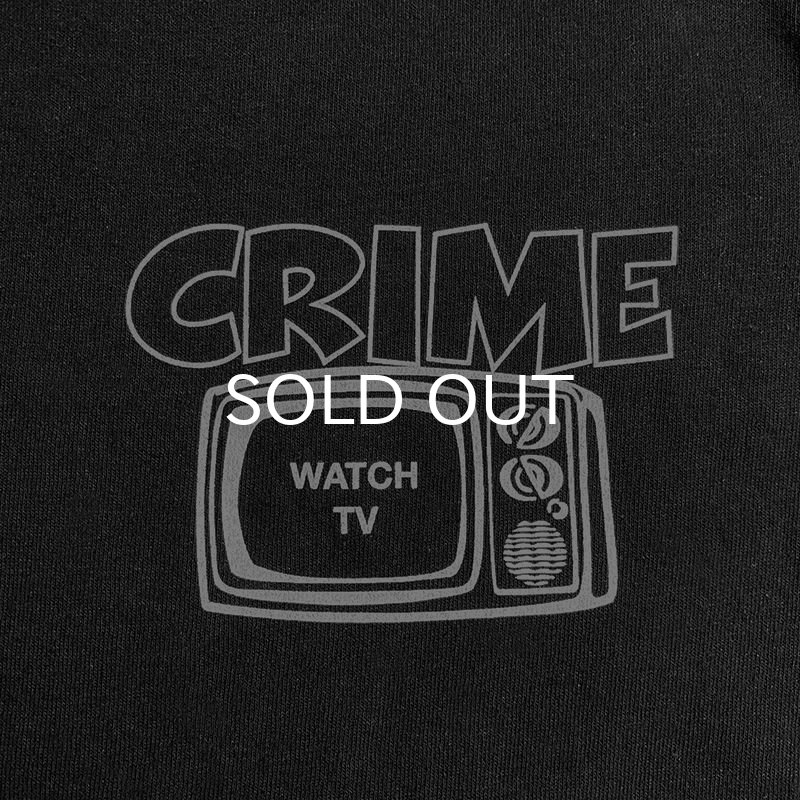 画像3: CRIME HOODIE / WATCH TV (BLACK) (3)