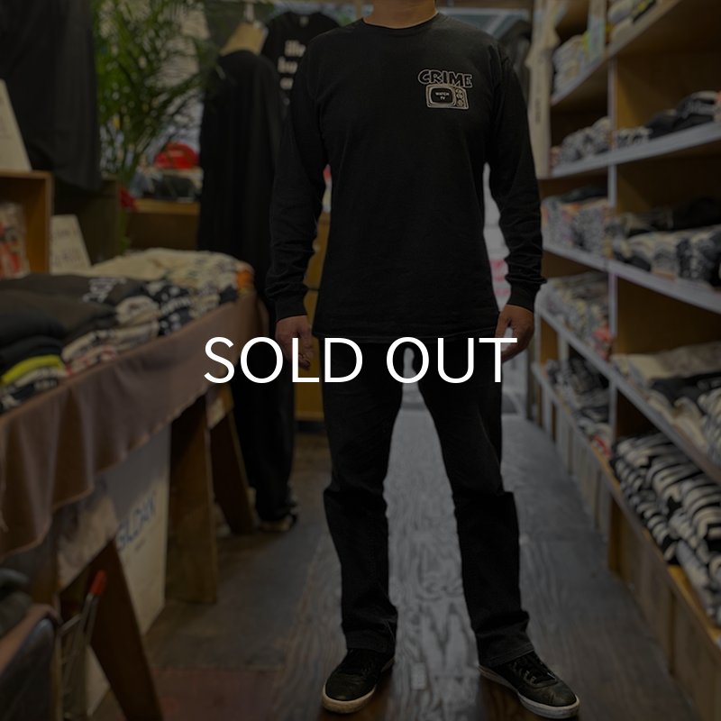 画像5: CRIME ロングスリーブTシャツ / WATCH TV (BLACK) (5)