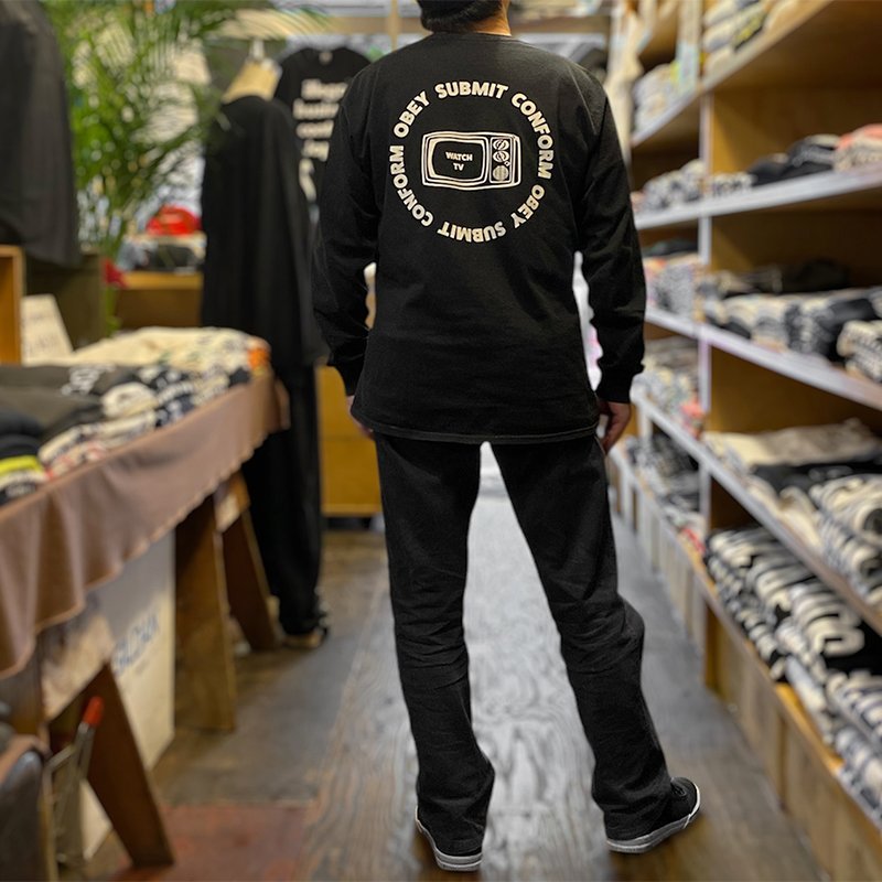 画像7: CRIME ロングスリーブTシャツ / WATCH TV (BLACK) (7)