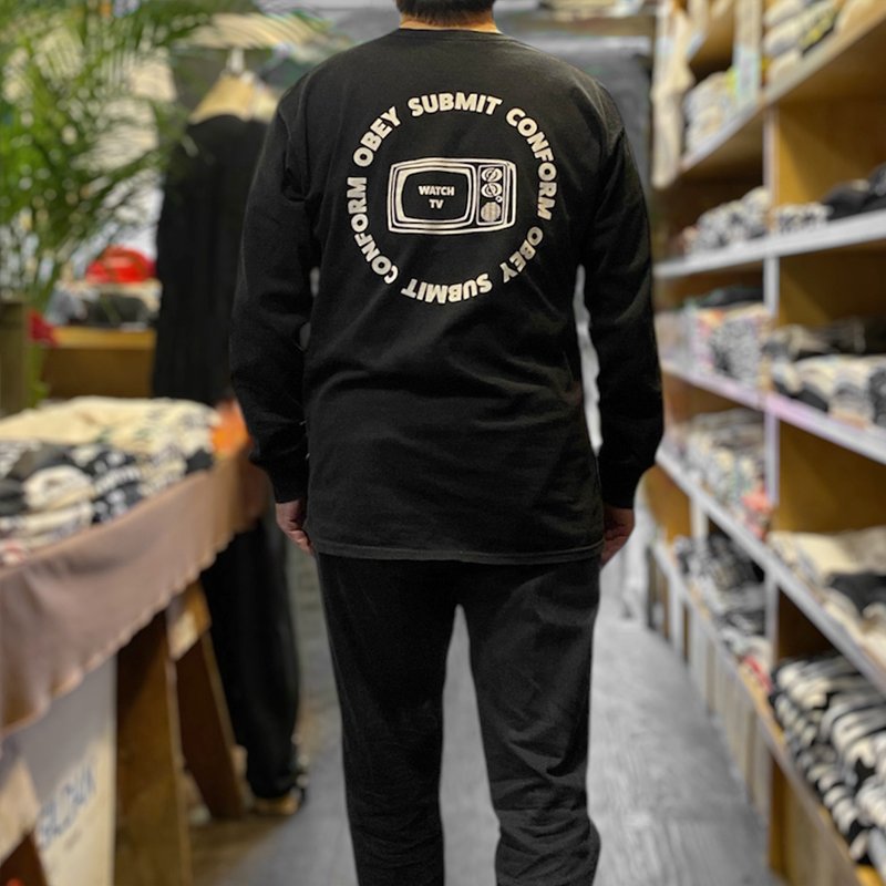 画像8: CRIME ロングスリーブTシャツ / WATCH TV (BLACK) (8)