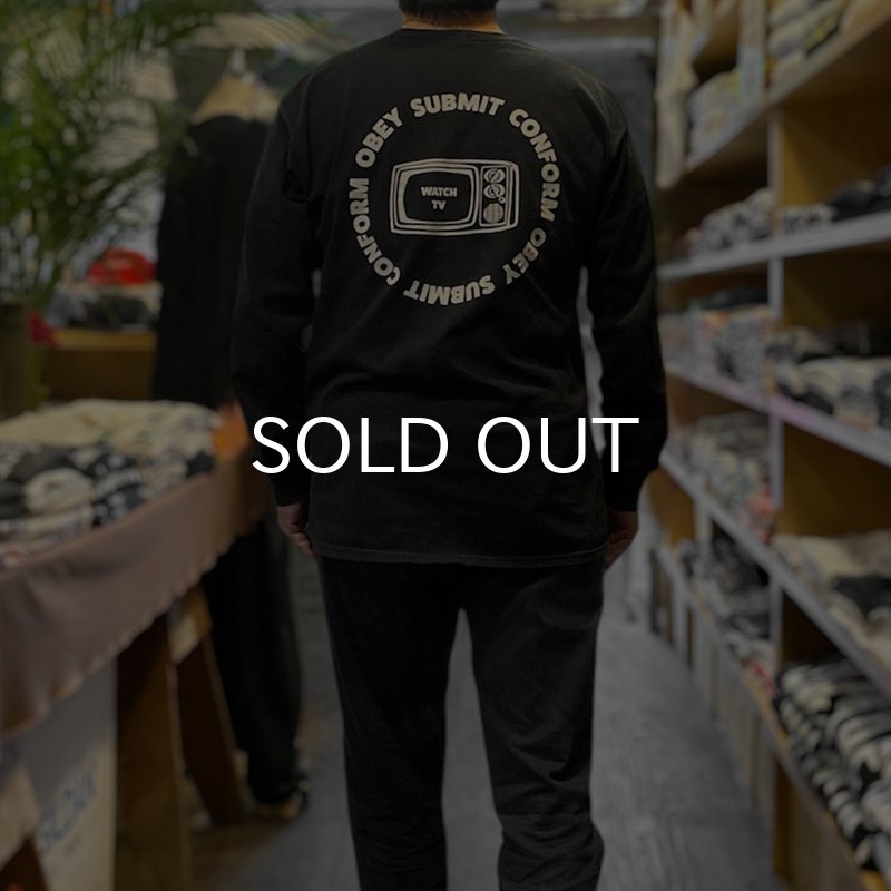 画像8: CRIME ロングスリーブTシャツ / WATCH TV (BLACK) (8)