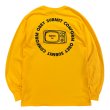 画像1: CRIME ロングスリーブTシャツ / WATCH TV (GOLD) (1)