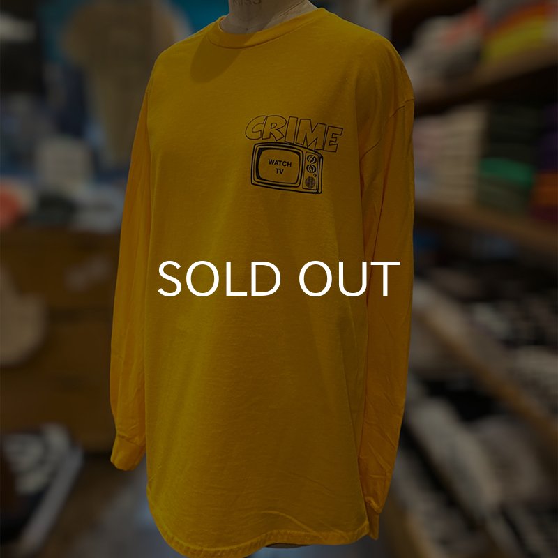 画像5: CRIME ロングスリーブTシャツ / WATCH TV (GOLD) (5)
